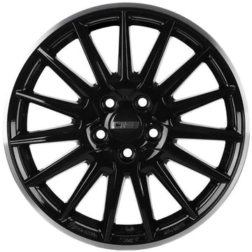 CMS-1264-09 6.0x15" -5x100 ET45 54.1 Diamond Rim Black Gloss Jant (4 Adet)